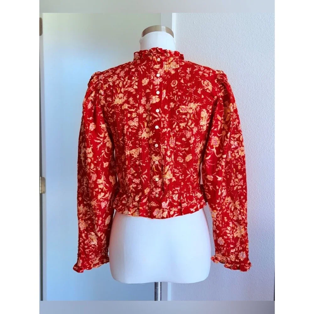 Doen Heloise Blouse, Size S Oak Bluffs Floral